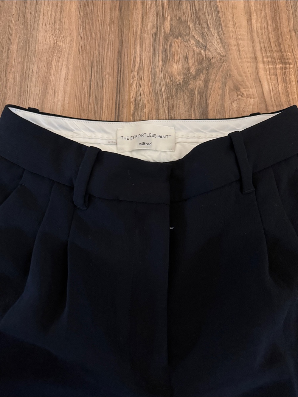 Wilfred Black Pleated Tailored Pants